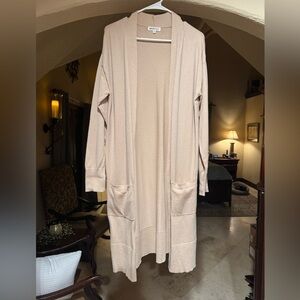 Elegant Beige Women's Cardigan